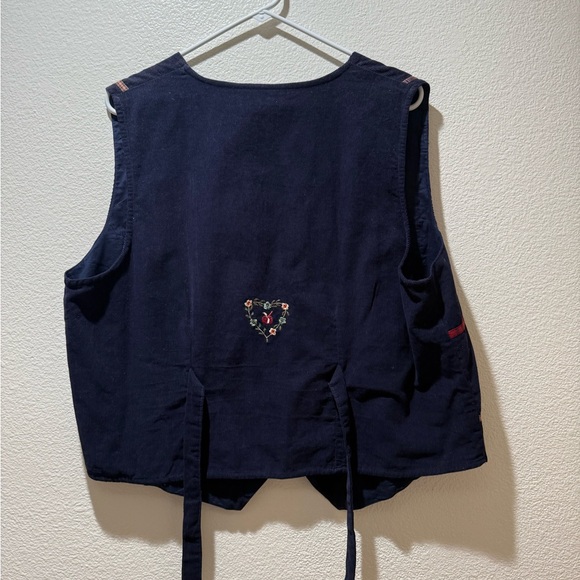 Vintage Bobbie Brooks Dark Blue Vest with Red Details - Picture 3 of 9